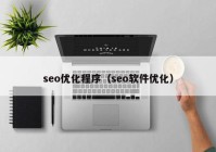 seo优化程序（seo软件优化）