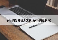 php网站建设方案表（php网站制作）