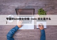 专业的seo优化价格（seo 优化是什么）